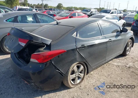 2013 Hyundai Elantra Gls from USA, damaged, VIN KMHDH4AEXDU664165